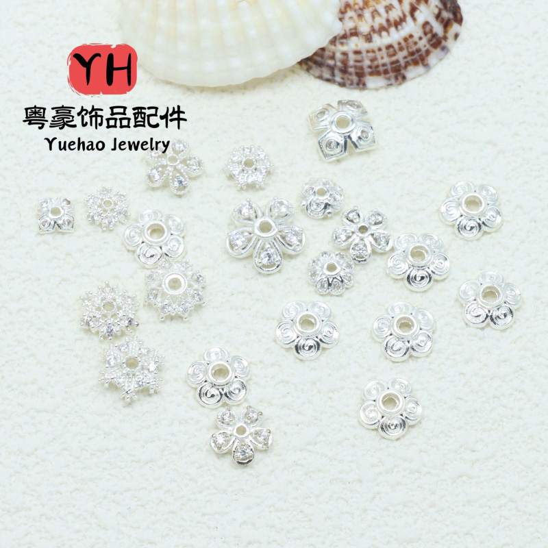 14k Gold-filled Color-protected Tori Flower Hat Spacer Bead Bracelet Diy Accessories Hand