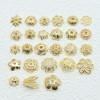14k Gold-filled Color-protected Tori Flower Hat Spacer Bead Bracelet Diy Accessories Hand