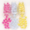 8-16mm Transparent Frosted Color-plated Acrylic Beads, Round Handmade Diy Mobile Phone
