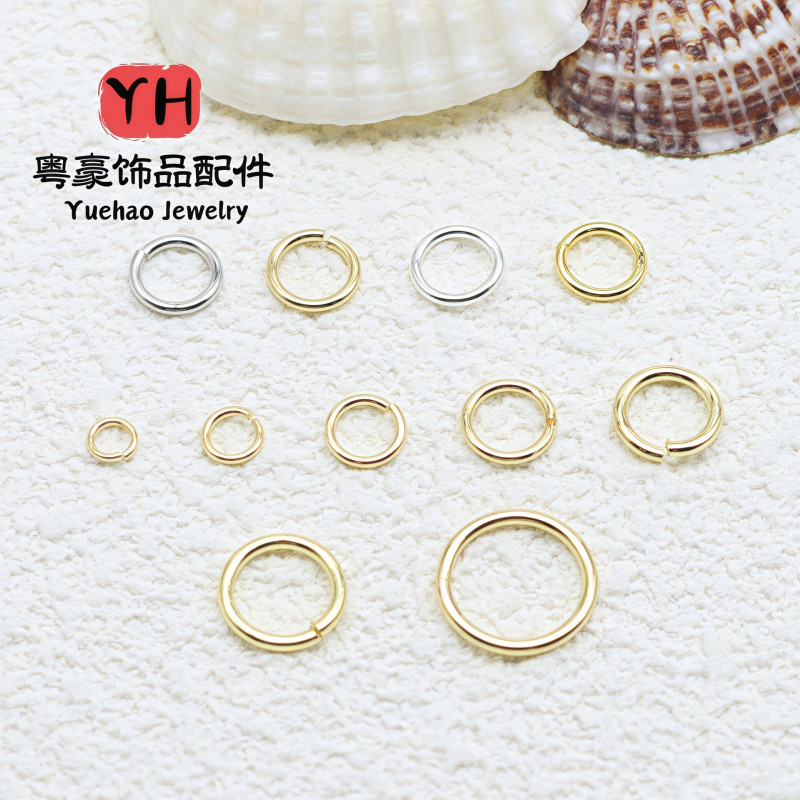 14k Gold-filled Ring Color-preserving Open Necklace Bracelet Connecting Diy Jewelry