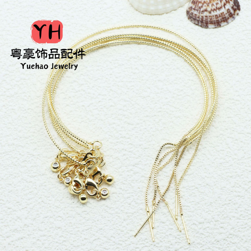 18k Gold-filled Color-preserving Multi-functional Bracelet with Floats and Needle-type