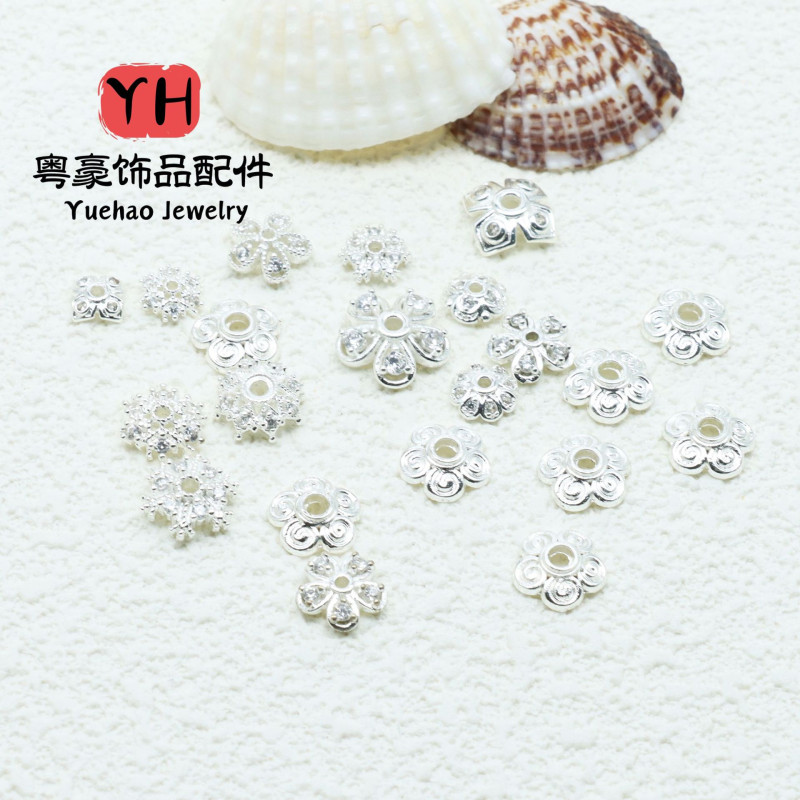 14k/18k Gold Color-preserving Flower Receptacle, Hollow Petals, Diy Bracelet Accessories
