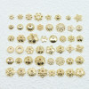 14k/18k Gold Color-preserving Flower Receptacle, Hollow Petals, Diy Bracelet Accessories