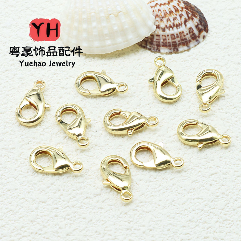 14k/18k Gold-covered Color-preserving Lobster Clasp Diy Handmade Jewelry Accessories Gold
