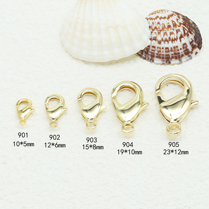 14k/18k Gold-covered Color-preserving Lobster Clasp Diy Handmade Jewelry Accessories Gold