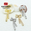 Popular Color-preserving Micro-studded Zircon Bow with Separated Beads and Crystal Diy
