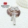 Popular Color-preserving Micro-studded Zircon Bow with Separated Beads and Crystal Diy