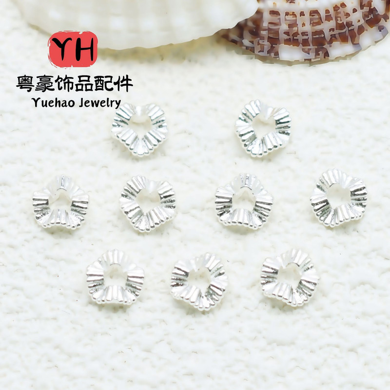14k Gold Color-preserving Electroplating Waves Striped Separator Beads Diy Handmade