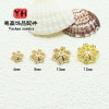 14k Gold-filled Flower Tray, Micro-paved Snowflakes, Diy Jewelry Accessories, Spacers