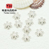 14k Gold-filled Flower Tray, Micro-paved Snowflakes, Diy Jewelry Accessories, Spacers