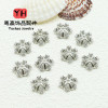 14k Gold-filled Flower Tray, Micro-paved Snowflakes, Diy Jewelry Accessories, Spacers
