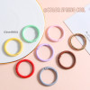 Colored Zinc Alloy Round 33mm Spring Ring Keychain Accessories Mobile Phone Chain Bag