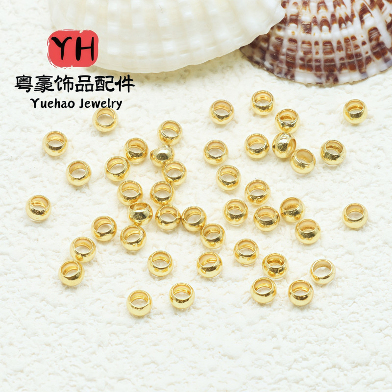 Positioning Bead Clip Flat Fixed Finishing Diy Handmade 14k Gold Plated Color Preserving