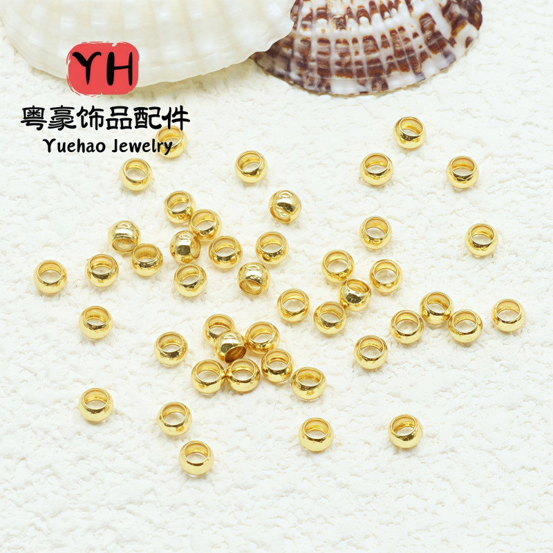 Positioning Bead Clip Flat Fixed Finishing Diy Handmade 14k Gold Plated Color Preserving