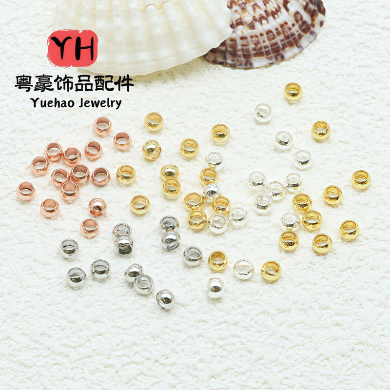 Positioning Bead Clip Flat Fixed Finishing Diy Handmade 14k Gold Plated Color Preserving