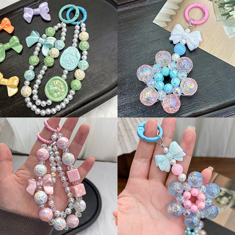 Acrylic Ab Color Star Bow Beads Handmade Diy Bracelet Necklace Colorful Bead Creative Set