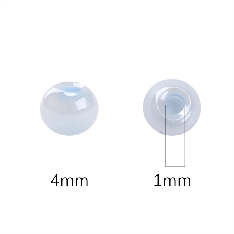 4mm Domestic High-quality Glass Rice Beads Diy Handmade Cream Maple Beaded Bracelet