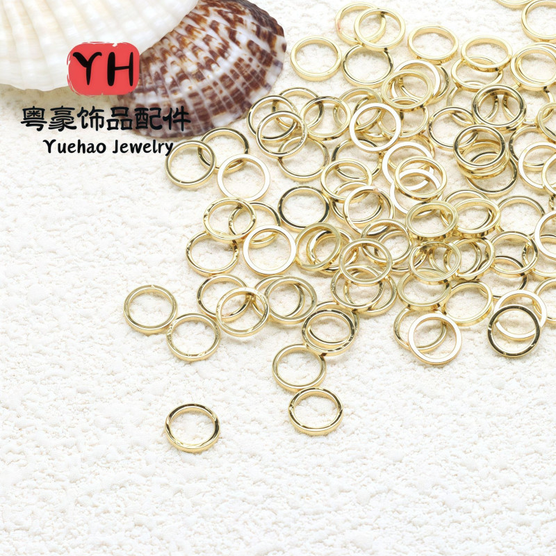 14k Copper Ring Covered with Gold and Color-preserving Closed Handmade Diy Finishing