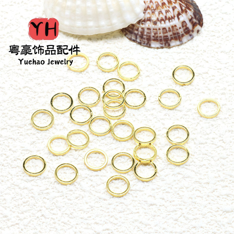 14k Copper Ring Covered with Gold and Color-preserving Closed Handmade Diy Finishing
