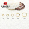 14k Copper Ring Covered with Gold and Color-preserving Closed Handmade Diy Finishing