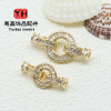 14k Gold-filled Zircon Bow Pearl Buckle Diy Jewelry Accessories Garden Button Sweater