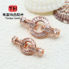 14k Gold-filled Zircon Bow Pearl Buckle Diy Jewelry Accessories Garden Button Sweater