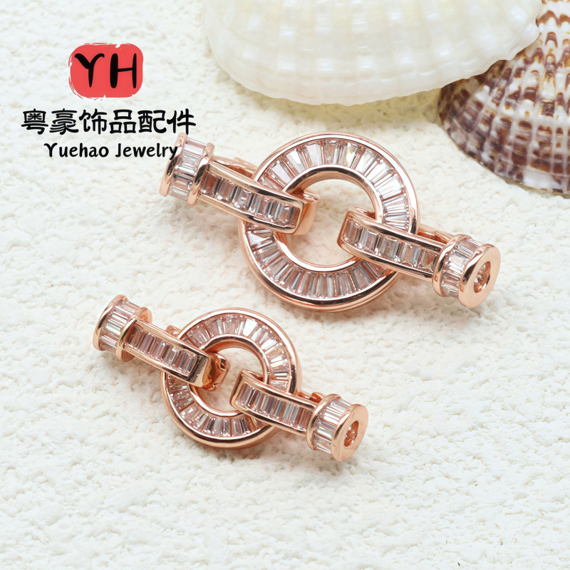 14k Gold-filled Zircon Bow Pearl Buckle Diy Jewelry Accessories Garden Button Sweater