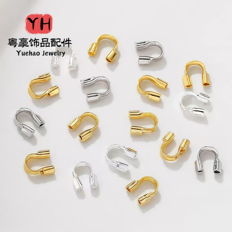 14k Gold-filled Color Protection Wire Buckle U-shaped Horseshoe Diy Handmade Necklace