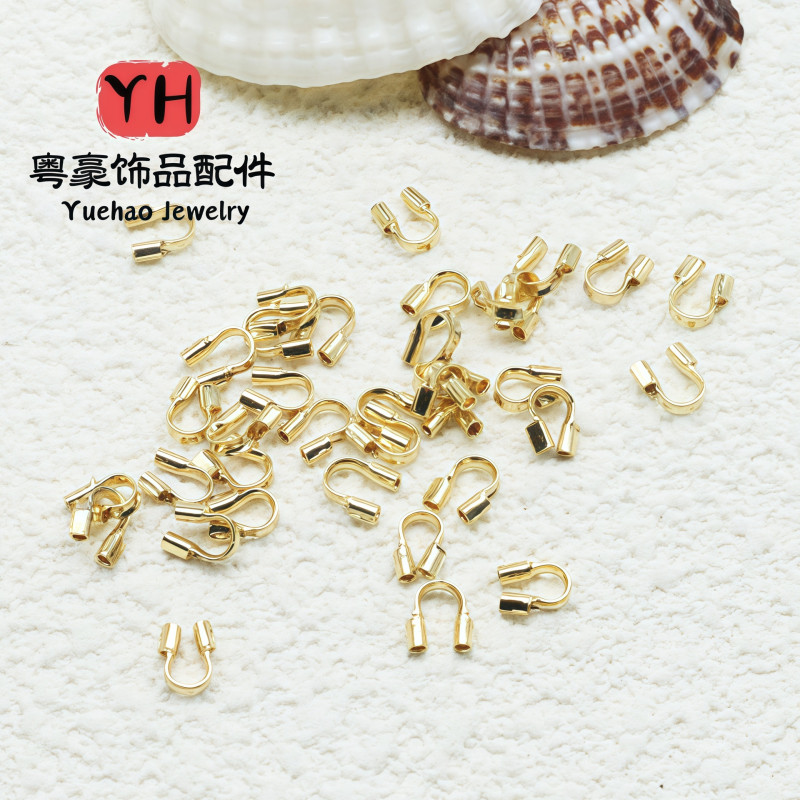 14k Gold-filled Color Protection Wire Buckle U-shaped Horseshoe Diy Handmade Necklace