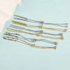 Diy Jewelry Accessories Copper-plated 14k Real Gold Adjustable Bracelet Simple and