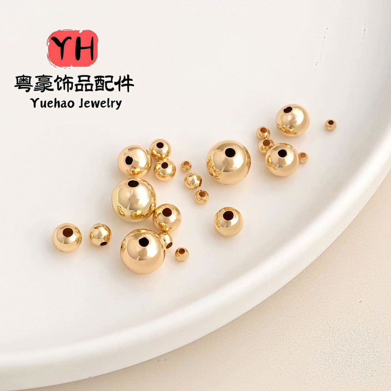 14k Gold-filled Color-preserving Beads Transfer Separation Small Gold Pearlescent Copper