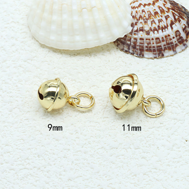 14k Gold-filled and Color-protected Fugitive Princess Bell Pendant Diy Handmade Jewelry