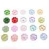 Glass Imitation Jade Ice See-through Four-leaf Clover Flower Loose Beads Beading Retro