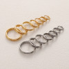 Stainless Steel Double Hoop Jump Ring Accessories Handmade Diy Open Connecting Earrings