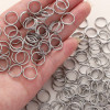 Stainless Steel Double Hoop Jump Ring Accessories Handmade Diy Open Connecting Earrings
