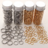 Stainless Steel Double Hoop Jump Ring Accessories Handmade Diy Open Connecting Earrings