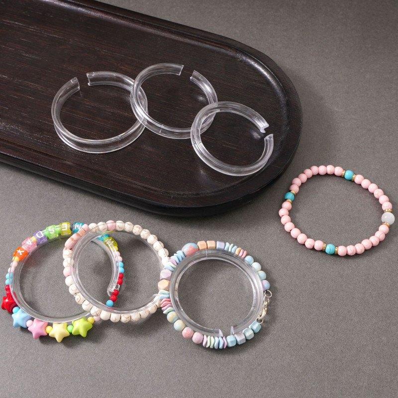 Acrylic Transparent Display Ring Bracelet Ornaments Storage Jewelry Stand Creative