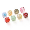 6x6mm Acrylic High-gloss Transparent Two-color Square Beads Loose Handmade Diy Beaded