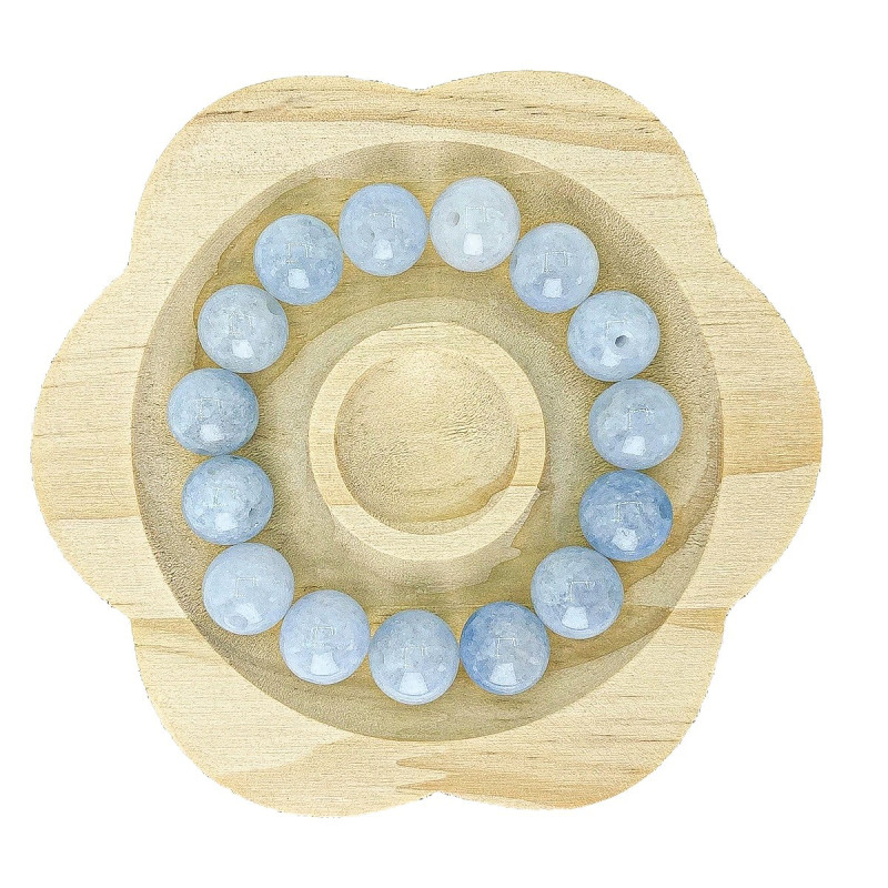 Diy Jewelry Accessories Beaded Crystal Loose Beads Bracelet with Pink Agate Raw Stone