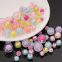 8-16 Colorful Frosted Transparent Color-plated Acrylic Beads Hand Diy Handmade Bracelet