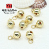 14k Gold-filled Color-preserving 8mm Bell Pendant Small Handmade Diy Bracelet Accessories