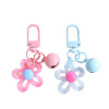 Colorful Transparent Hollow Resin Flowers Diy Pendant Keychain Bell Jewelry Accessories
