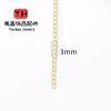 14k Gold-filled Color-preserving Copper-plated Real Gold Tail Chain Extension Diy
