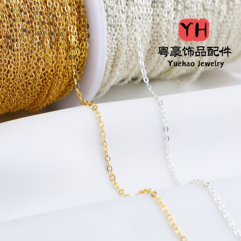 14k Gold-filled Color-protected O-shaped Loose Chain Diy Handmade Clavicle Necklace