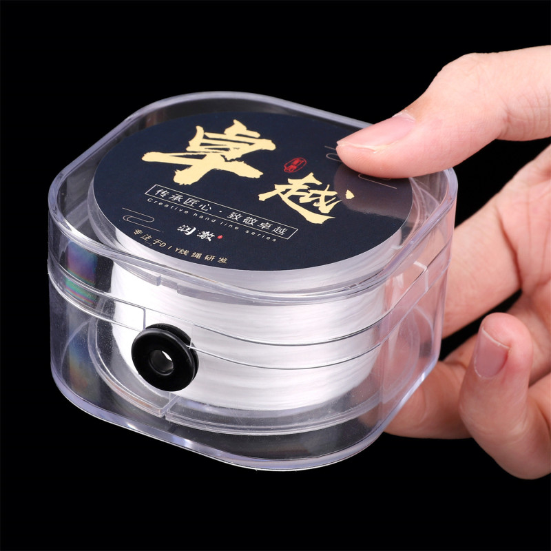 Transparent Flat Crystal Wire Elastic Wear-resistant Rope Jewelry Bracelet Pearl Special