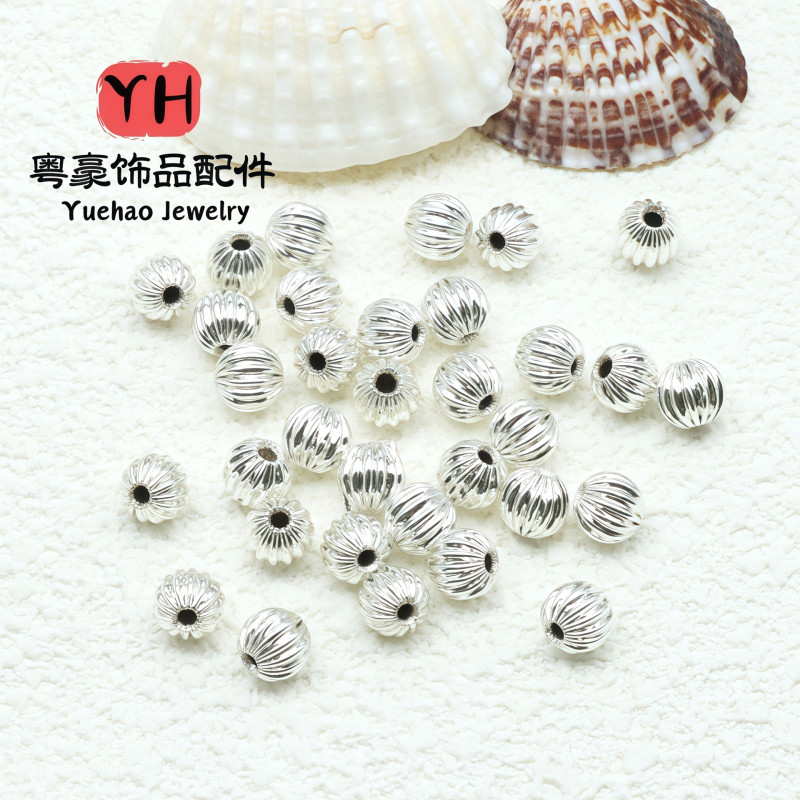 14k Gold-filled Color-preserving Lantern Beads Watermelon Pattern Diy Jewelry Accessories