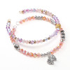 4mm Domestic High-quality Glass Rice Beads Two-color Aurora Double-pointed Handmade Diy