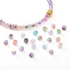 4mm Domestic High-quality Glass Rice Beads Two-color Aurora Double-pointed Handmade Diy