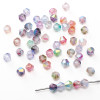 4mm Domestic High-quality Glass Rice Beads Two-color Aurora Double-pointed Handmade Diy