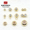 14k Gold-filled Color-preserving Round Silicone Positioning Beads with Hanging Loose